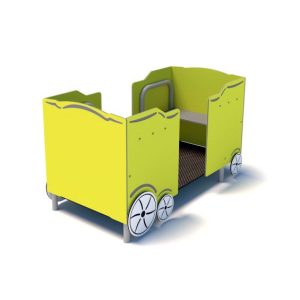 A Sárga Vasúti kis kocsi tematikájú játszótéri kiegészítő eszköz egy remek választás azok számára, akik szeretnék feldobni a játszóteret ezzel a témával. A kiegészítő tökéletesen illeszkedik a többi tematikus játékkal,